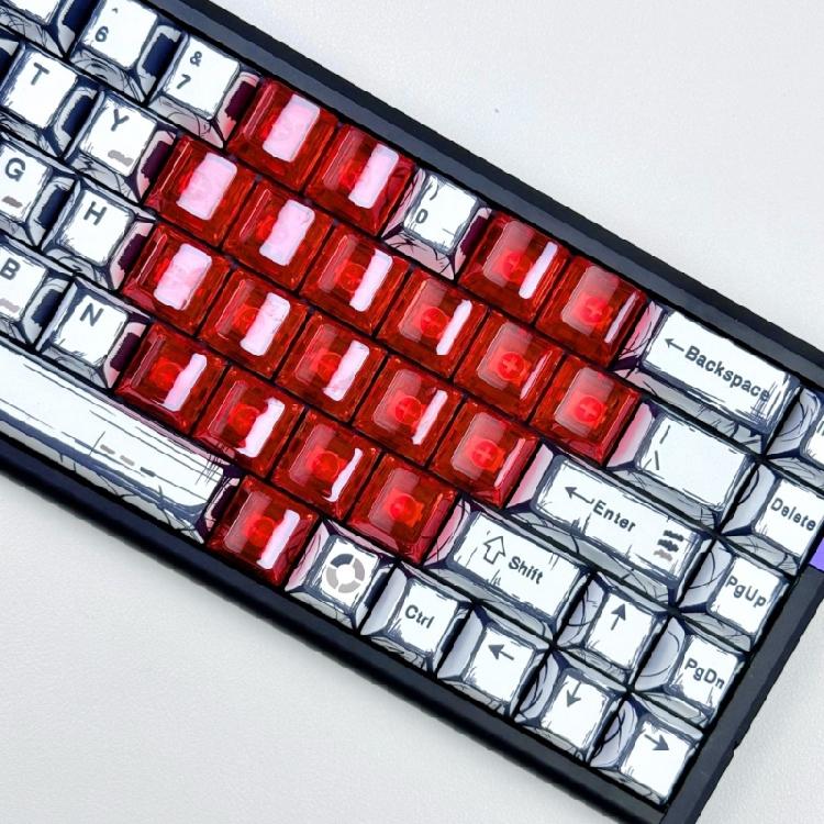 PC Herz Keycaps 21 Tasten OEM Höhe Rutschfest Mechanisches Upgrade
