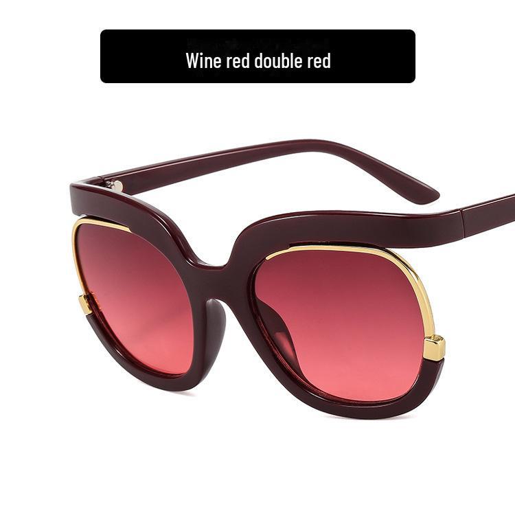 Owl 2022 European/American Trend Large Frame Sunglasses 92104