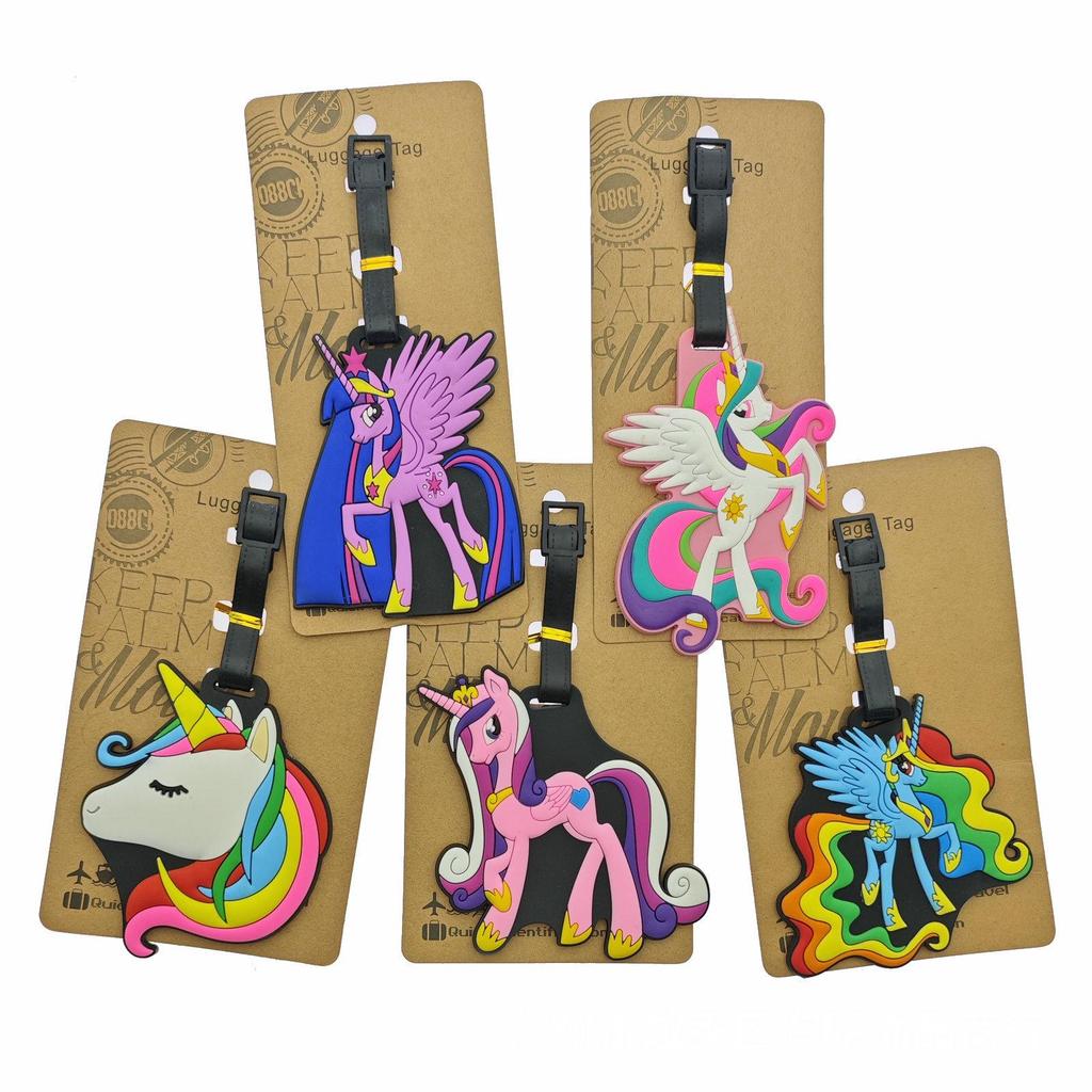 My Little Pony Silicone Luggage Tag – Rainbow Pony Travel ID Pendant