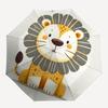 1pc Lion Cub Automatic Folding Umbrella - Windproof Compact Travel Umbrella with Auto Open/Close, 8-Rib Heavy-Duty Shaft for Women/Men A056