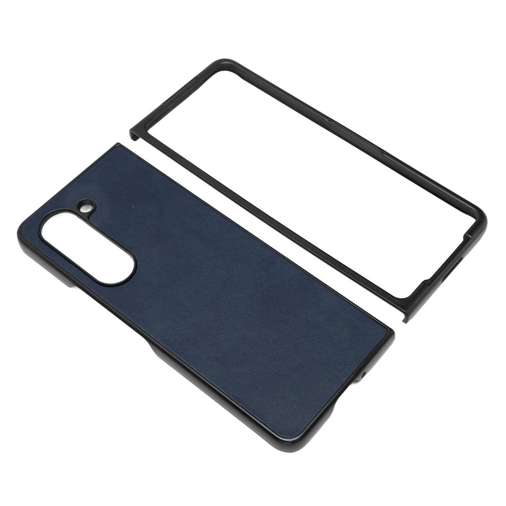 Klapphülle für Handy Kunstleder Schutzhülle für Klapphandy für Samsung Galaxy Z Fold 5 Zweifarbige Rindsleder