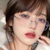Frameless Square Minus Glasses For Women Men Luxury Korean Style Shortsighted Eyeglasses Optical Spectacle Eyewear Diopter
