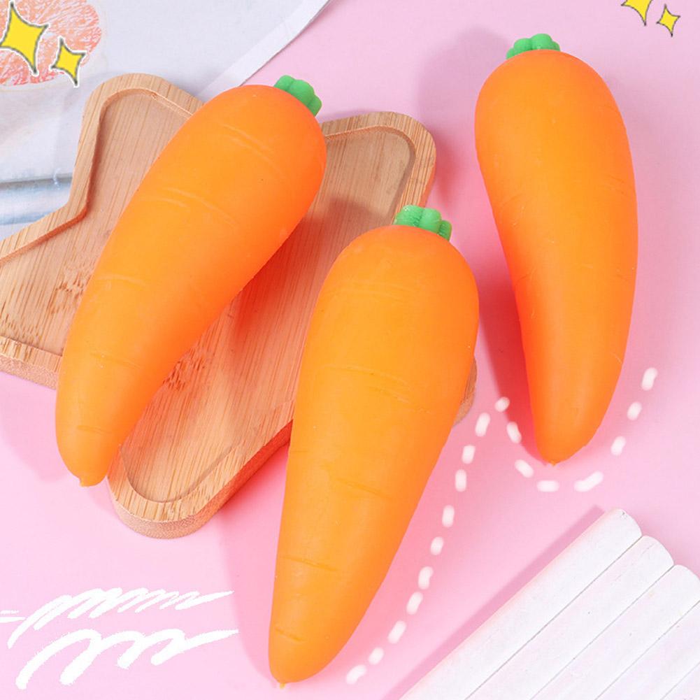 Simulierte Karotten Quetschspielzeuge Lustige Dekompressions Fidget Spielzeuge Squishy Anti Stress Lustige Stressbewältigung Für Kinder Erwachsene Geschenk