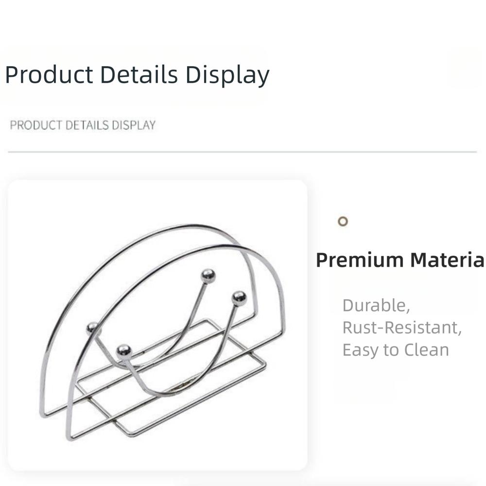 Ironwork Napkin Storage Rack Metal Tissue Dispenser High Quality Paper Stand  Table Decoration