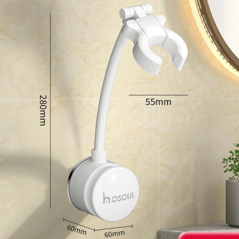 Hair Dryer Holder, Bathroom Suction Cup, Rotatable Hair Dryer Storage, Hair Dryer Rack белый