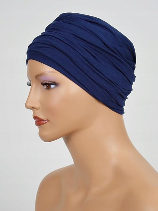 Navy Blue Women' Turban Nadia 20 Cap Without Pattern Even After Chemotherapy