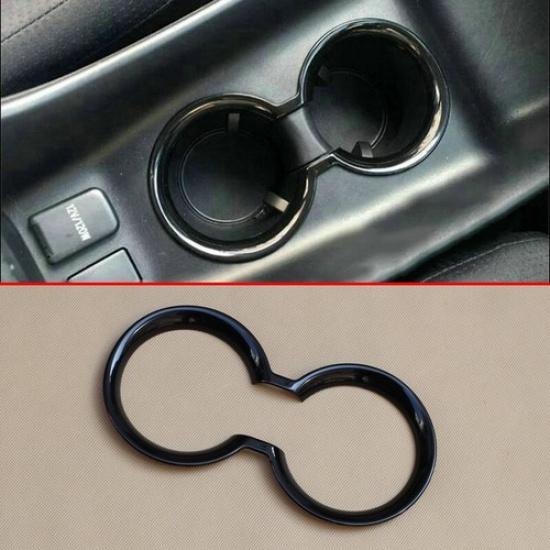 Glossy Black Interior Cup Holder Cover For Toyota Prius 2016- Accessories
