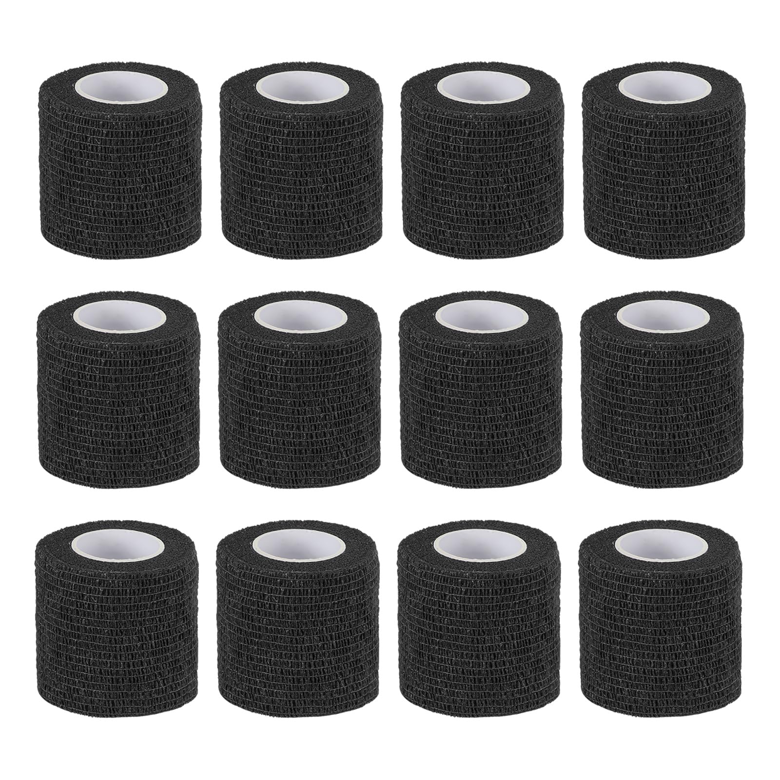 

PATIKIL x Bandage Elastic Wrap Stretchable for Athletic and Outdoor Black 2 177 Self-Adhesive Wraps, 12-Piece Self-Breathing Self-Adhesive Tape, чёрный