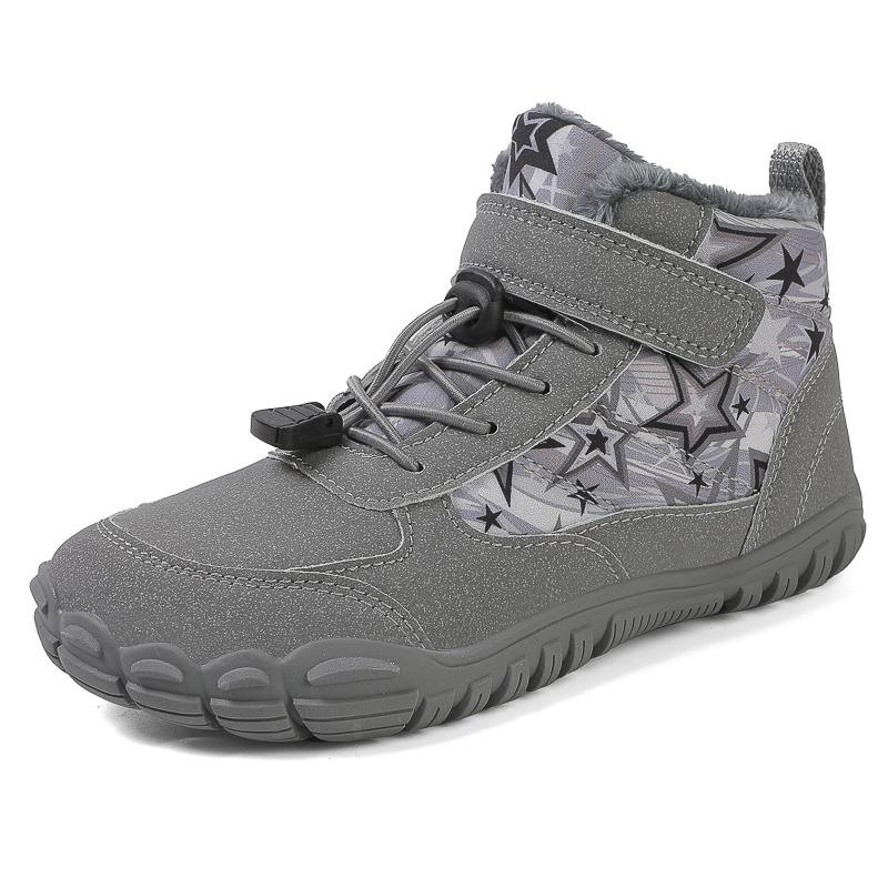 Boys Girls Snow Boots Waterproof Winter Shoes Kids Barefoot Shoes Winter Wide Toe  Minimalist Sneakers (Little Kids/Big Kids)