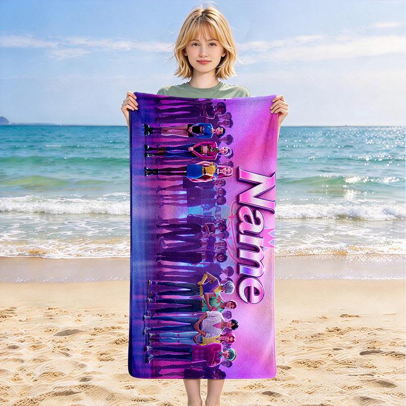 Custom Name Name Game Stylish Printed Beach Towel,a Quick-drying, Absorbent Mat Suitable for the Beach, Pool, Gym, and Travel Fans Gift