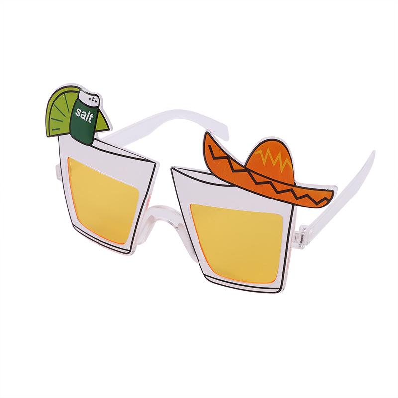 Hawaiian Beach Party Glasses: Coconut Tree, Flamingo, Parrot, Ice Cream, Flower & Wine Glass Fun