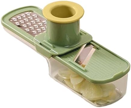 Multi-Functional Garlic Press & Grinder, Stainless Steel Garlic Mincer for Ginger Carrot Almond Food, Professional Kitchen Tool