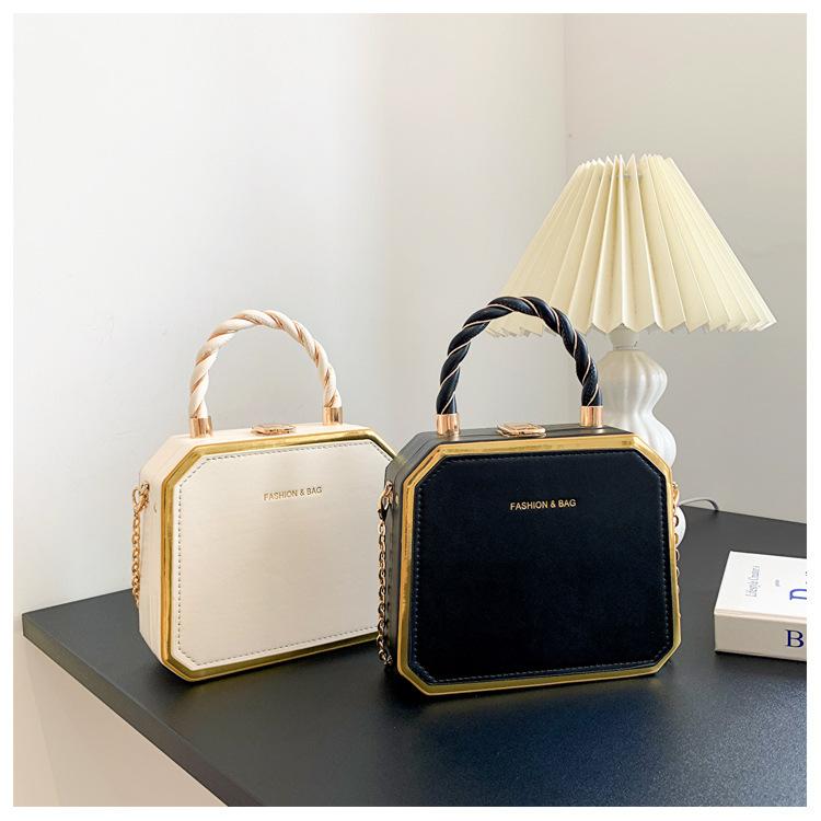 Small bag women's bag 2025 new fashion chain bag hard shell handbag shoulder messenger box bag bags