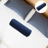 Zylinder-Nackenrolle Kissenbezug Runde Abdeckung Weicher Reißverschluss für Schlafzimmer Wohnzimmer Sofa 40x15cm Reise-Nackenstütze