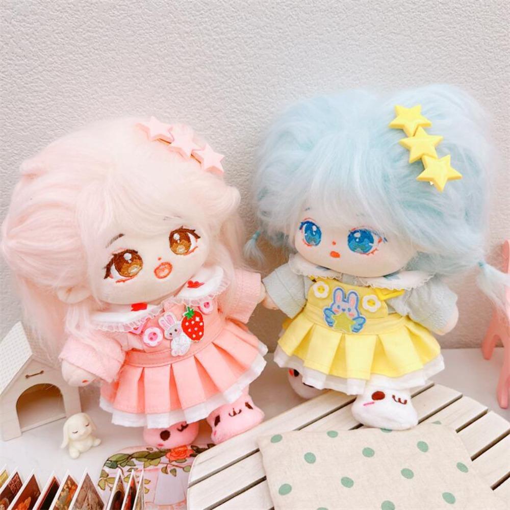 

Outfits Cotton Doll Clothes Shoulder Strap Skirt Plush Toy Clothes Doll Accessories pink shoes