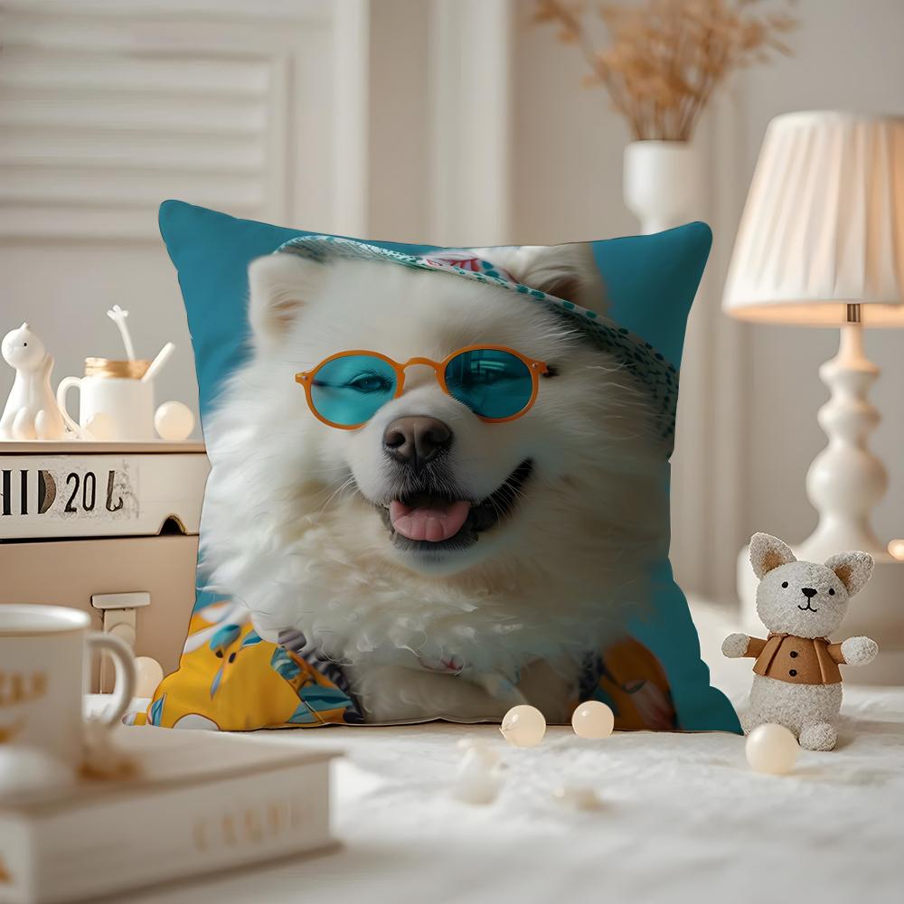 Vibrant Animal Bubble Fashion Tiger Cushion Cover Antidustmite Pillowcase Invisible Zipper Silky Short Plush Sofa Cushion Cover