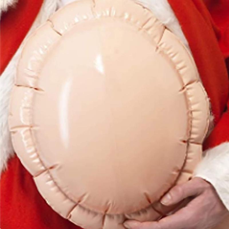 Inflatable Fake Belly Fake Pregnancy Belly Beer Belly For Adult Santa Claus Lightweight Fake Pregnancy Cosplay Prop With Pump