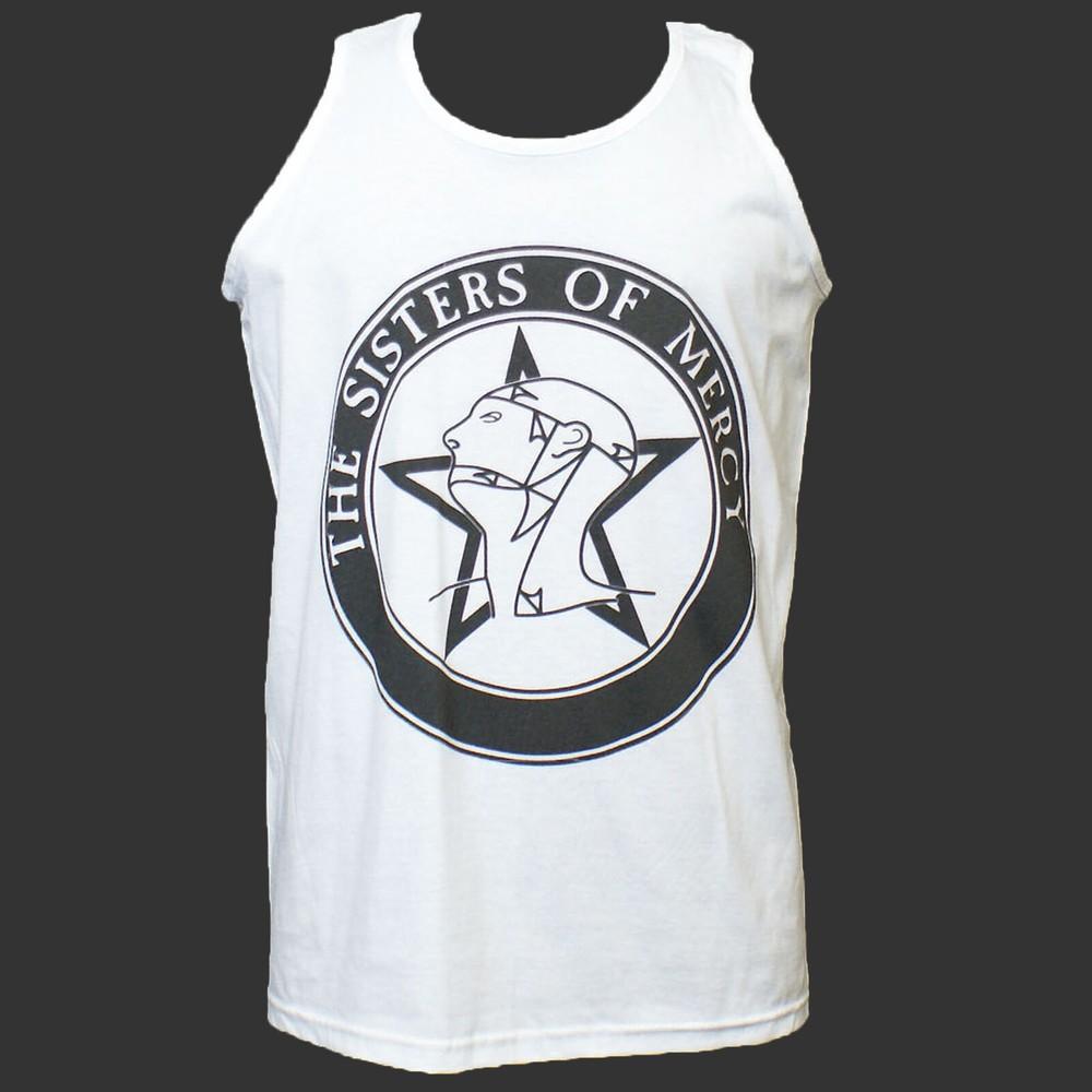 

The Sisters of Mercy Goth New Wave Punk Rock T-SHIRT vest top unisex white S-4XL 3XL