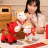 Soft Plush Horse Toy PP Cotton Chinese Horse Plush Doll Horse Mascot Stuffed Animal  Children