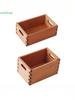 1:12 Dollhouse Wooden Storage Basket Simulation Furniture Model Micro Dollhouse Ornament