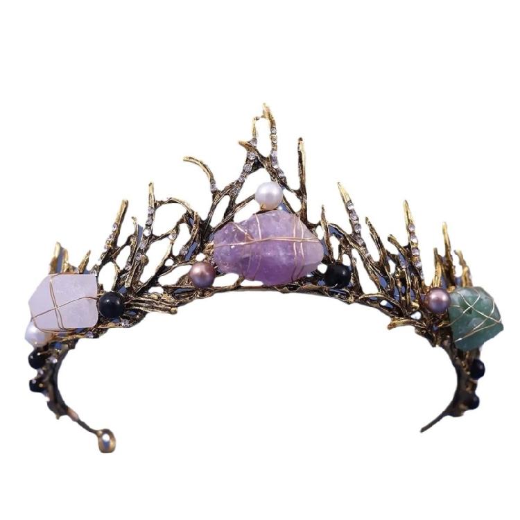 

Elegant Sea Shell Crown Headband for Women and Girl Dressingup Tiaras Hairhoop for Birthday Parties and Special Occasion