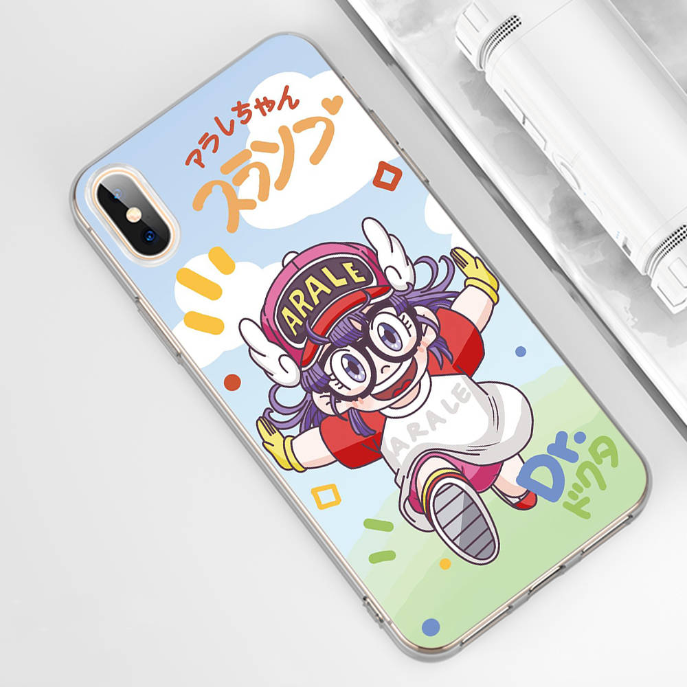 DT34 Dr. Funda Slump Arale para Samsung A04 A14 A23 A34 A54 M23 M33 M52 M53 Realme 10 9 C30S C35 C55 VIVO Y02S Y21 Y33S Y51 X80 Pro Funda Transparente