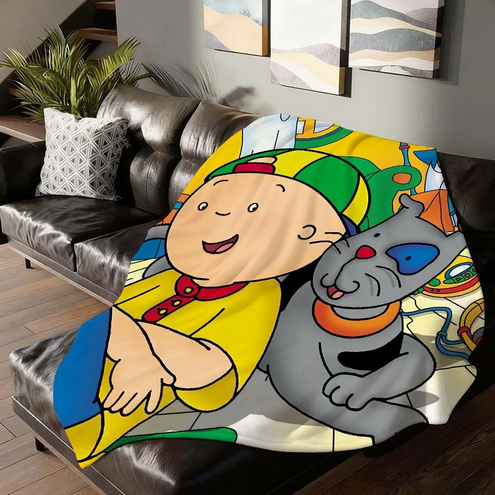 Cartoon Baby Friend C Caillou Blanket Soft and Skin Friendly For Couch Bed Napping Bedspread All Seasons Comforter