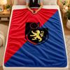 Flannel BlanketLyon FC Warm Soft Throw Blanket for Indoor Sofa Bed Living Room Use