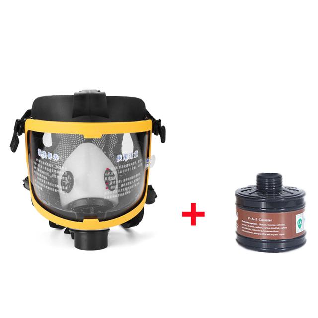 Gas Mask Acid/organic/ammonia Full Face Mask Gas Mask Paint Chemical Pesticide Laboratory Dustproof Multi-function Filter
