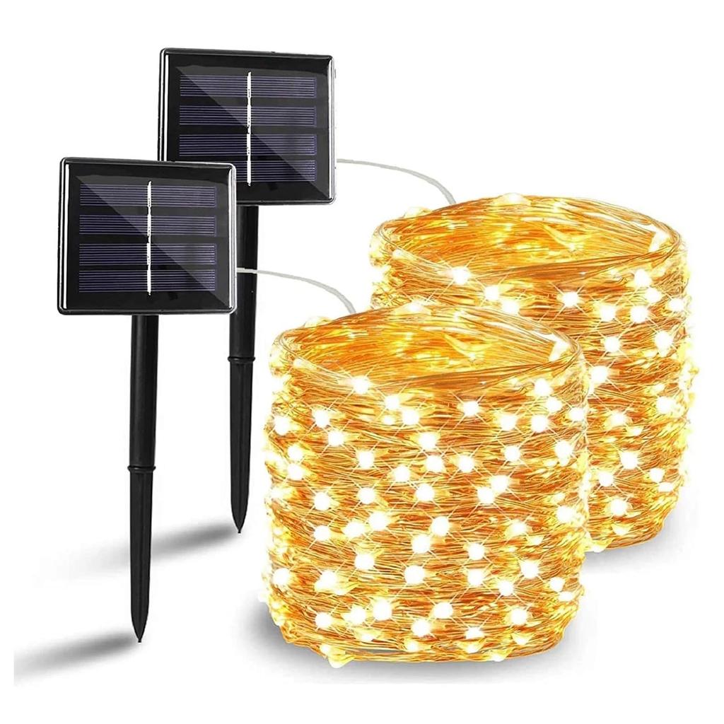 Xmas 100/200/300/LEDs Solar Fairy String Light Copper Wire Outdoor Garden Decor Xmas 100/200/300/LEDs Solar Fairy String Light Copper Wire Outdoor Garden Decor