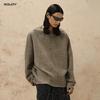 #OVDY Autumn/Winter Soft Minimalist Round Neck Rolled Edge Sweater