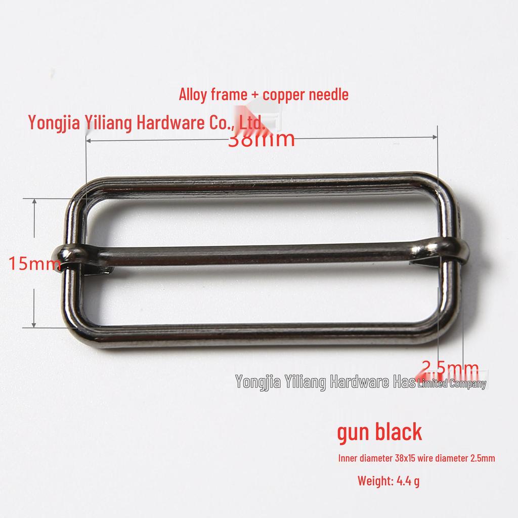 Stainless Steel Adjustable D-Ring Buckle - Copper Three-Speed Wire Pull Design