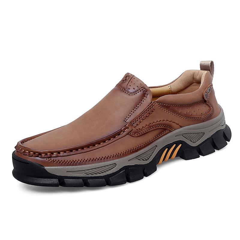 Independent Station 2025 Popular Leather Shoes Men's Leather Large Size Men's Outdoor Shoes Casual Leather Shoes Hiking Shoes