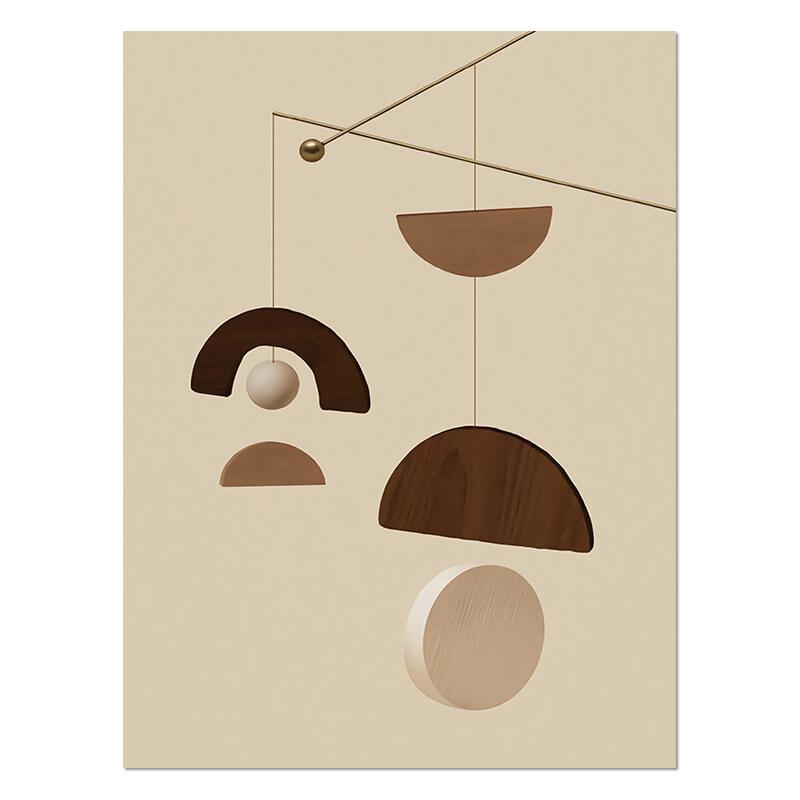 Скандинавский минимализм, абстрактная геометрическая креативная настенная живопись, холст, живопись, постеры и принты, HD картинки для гостиной, домашний декор 21x30cm No Framed