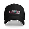 Mini Nurse Stethoscope Heart Print Baseball Cap Polyester Casual Travel Adjustable Cap