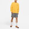 Nike Sweatshirts Men's Yellow Crew Neck Moderate Regular DA0022-713