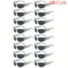 16 Piece Set of Y2K Future Glasses Unisex Full Frame PC Frame and Lensessuitable for Driving and Activity Use