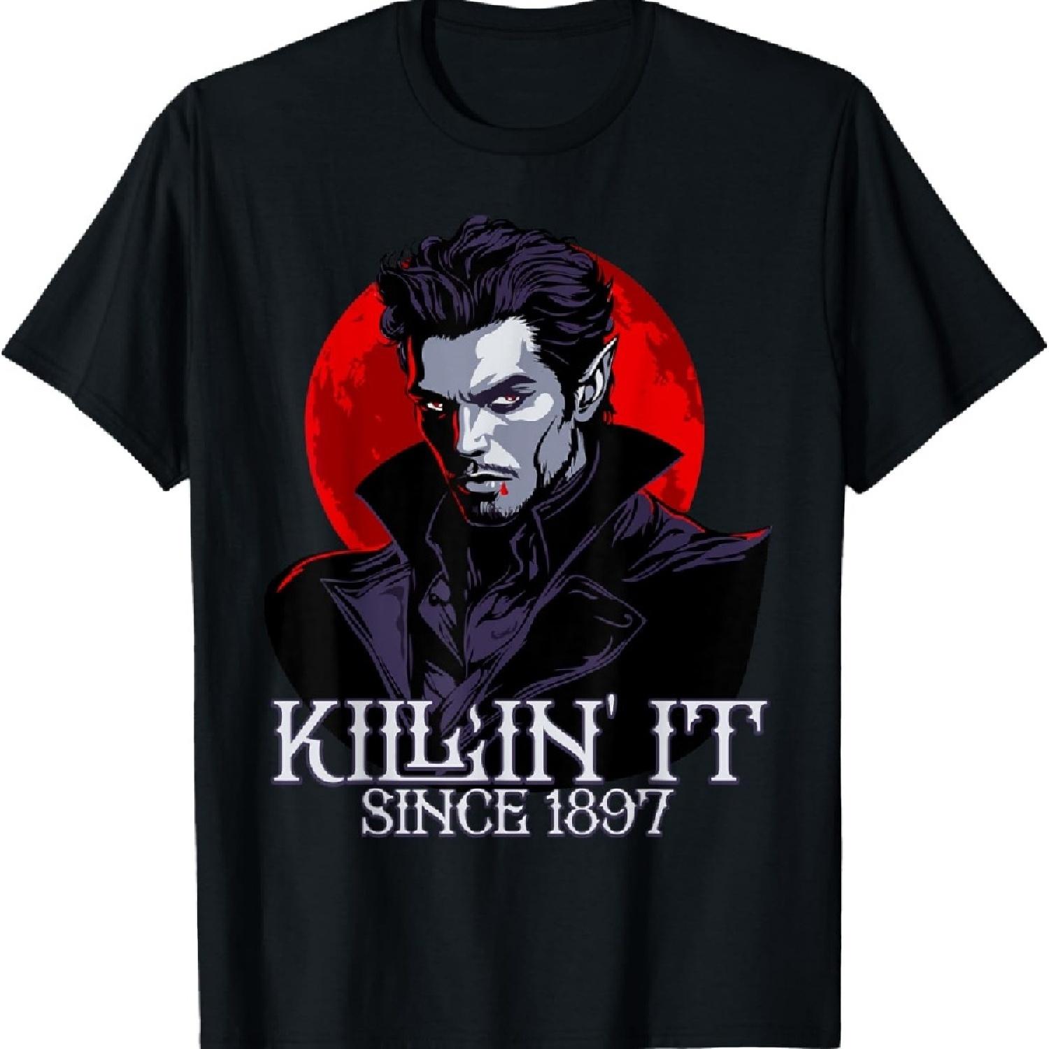 

Funny Gothic Dracula Vampire for Book Lovers and Nerds T-Shirt XXXXXL чорний