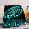 Philadelphia Eagles Print Flannel Blanket, High Quality Comfortable for All Seasons, Home Decor, Warmth and Comfort, Perfect for Christmas Gifts