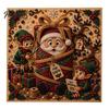 Holiday Home Decor Activities Christmas Faux Pearl Art Kit, DIY Rhinestone Painting 8" x 8", Cartoon Creative Stocking Stuffers for Adults Snowman