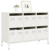 VidaXL White Buffet 101.5x39x73.5 Cm Cold-rolled Steel, Storage Furniture, Kitchen Storage Furniture, Furniture of 851267