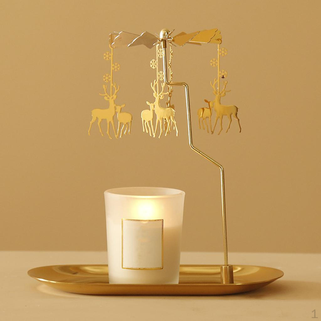 

Подсвечник, вращающийся подсвечник для влюбленных, романтическая свадьба, рождественская вечеринка, камин, Elk