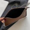 Fashionable and Versatile Chain Small Square Bag, Elegant Women's Crossbody Bag, Simple and Casual Leather Shoulder Bags