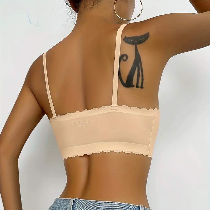 XXL Women's Wave Edge Seamless Bra Wireless Push-Up Bra Sports Yoga Tank Tops S-2XL