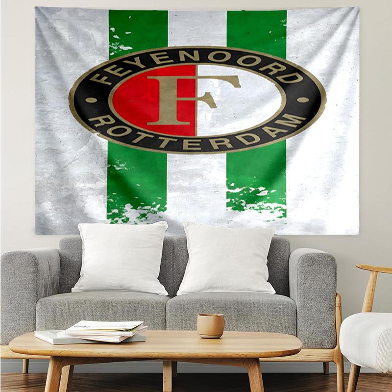 1 ks Feyenoord Rotterdam Plameny a voda Gobelín, Gobelín s jedinečným designem, Vhodný do ložnice, obývacího pokoje, herny, Hřejivé vánoční dárky