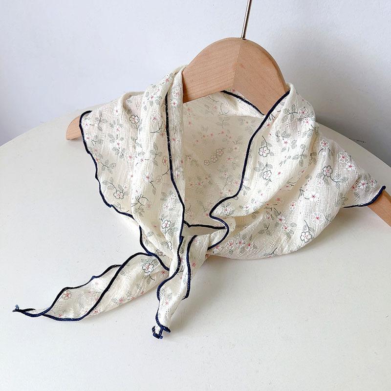 Summer New Triangle Soft Neck Protection Scarf Children's Cute Small Scarf Parent-child Small Scarves
