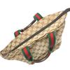 Gucci Sherry Line GG Canvas Handbag Tote Bag Beige Women 131228 Used