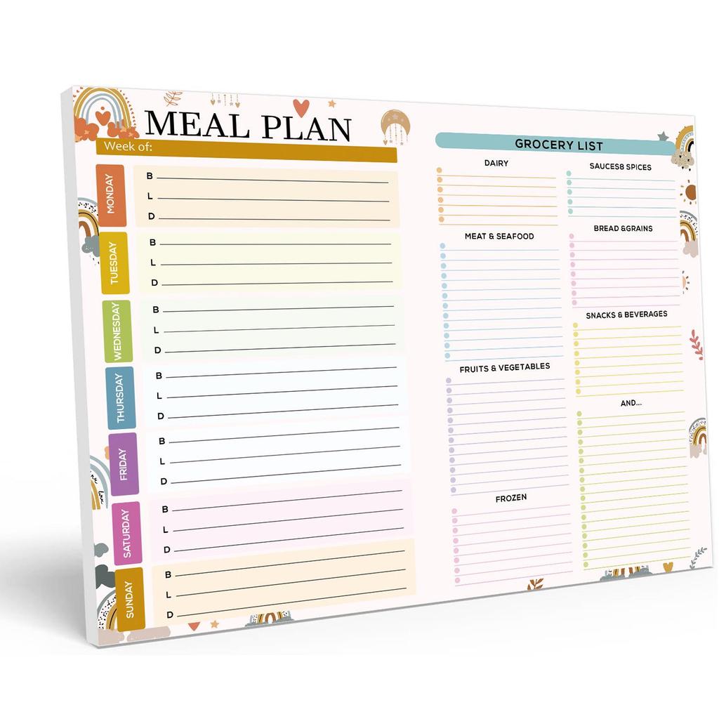 Magnetic Weekly Meal Planner Notebook