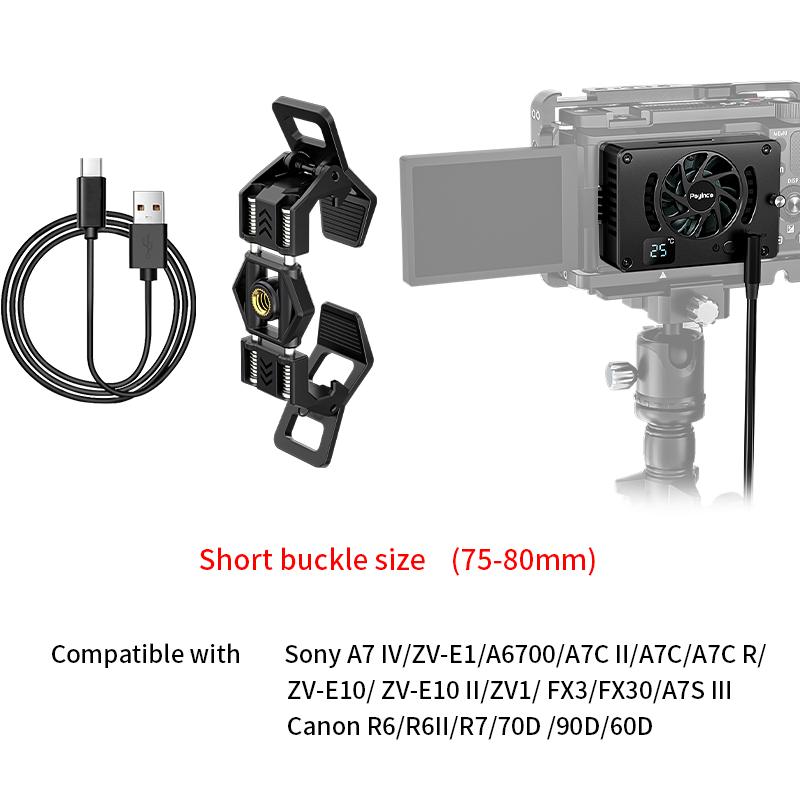 Professional Phone Cooler Cellphone Radiator with Dual Semi-Conductor Cooling Chip,  for Mobile Gaming Live Streaming