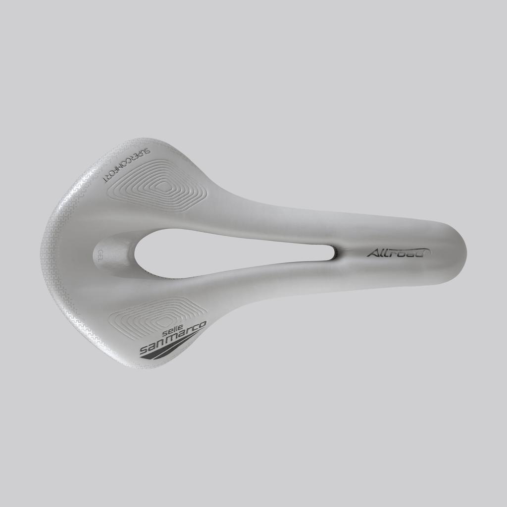 SELLE SAN MARCO Bicycle Saddle Allroad Super WIDE L3 W 146 X L 268 Supercomfort Racing IceGrey 723LW003 Comfort/Size – mm/ALLROAD Open-Fit